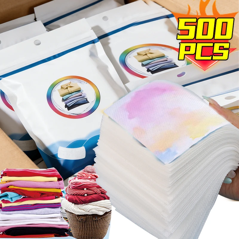 Waschmaschinen-Farbauffangblätter gegen Farbübertragung, Anti-Flecken-Wäschetücher, Farbfänger-Papiertücher