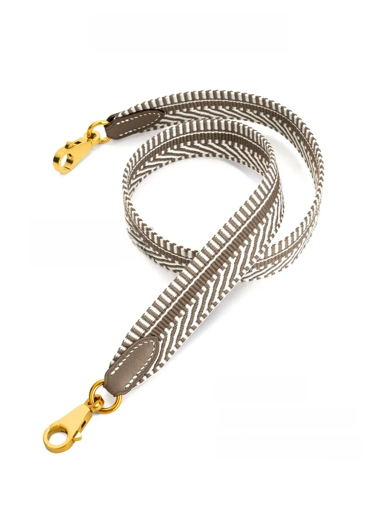 

Ремешок для сумки Herms Evelyne из плетеного холста, узкий, на одно плечо, через плечо, для сумки Evelyne, специальный ремень Crtsmanip Brand