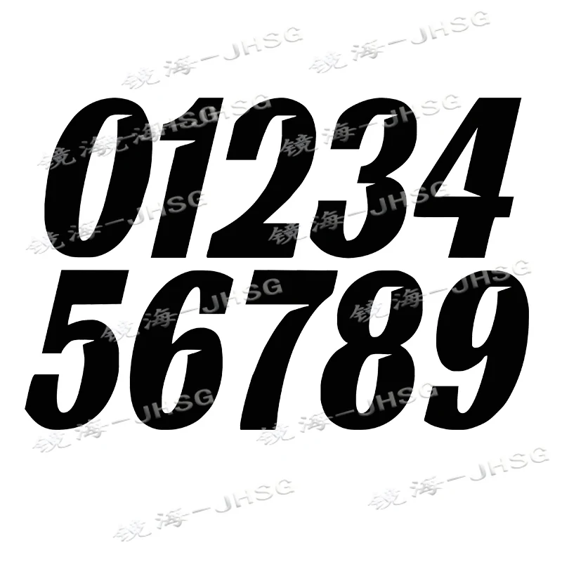 

Racing Digital Vinyl Decal Sticker | Off Road Motorcycle License Plate Number BMX Race