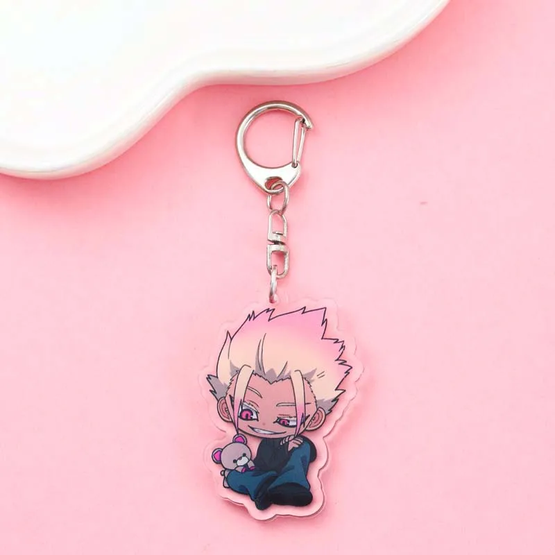 أنيمي الأزرق قفل الاكريليك سيارة المفاتيح اكسسوارات حقيبة سحر لطيف الكرتون حقيبة ظهر الطالب قلادة كيرينغ الإبداعية أصدقاء الهدايا #5