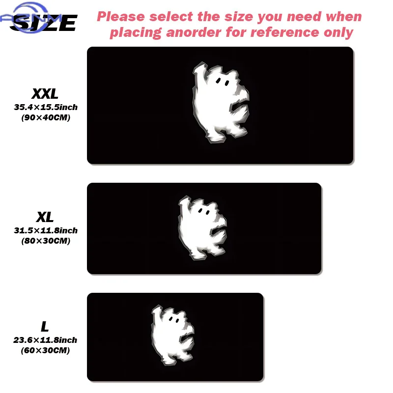 Black And White Cute Cat Design Desktop Anti-Slip Large Size Desk Mat, Suitable for Work And Class, Favorite Multi-Sizes for Gam
