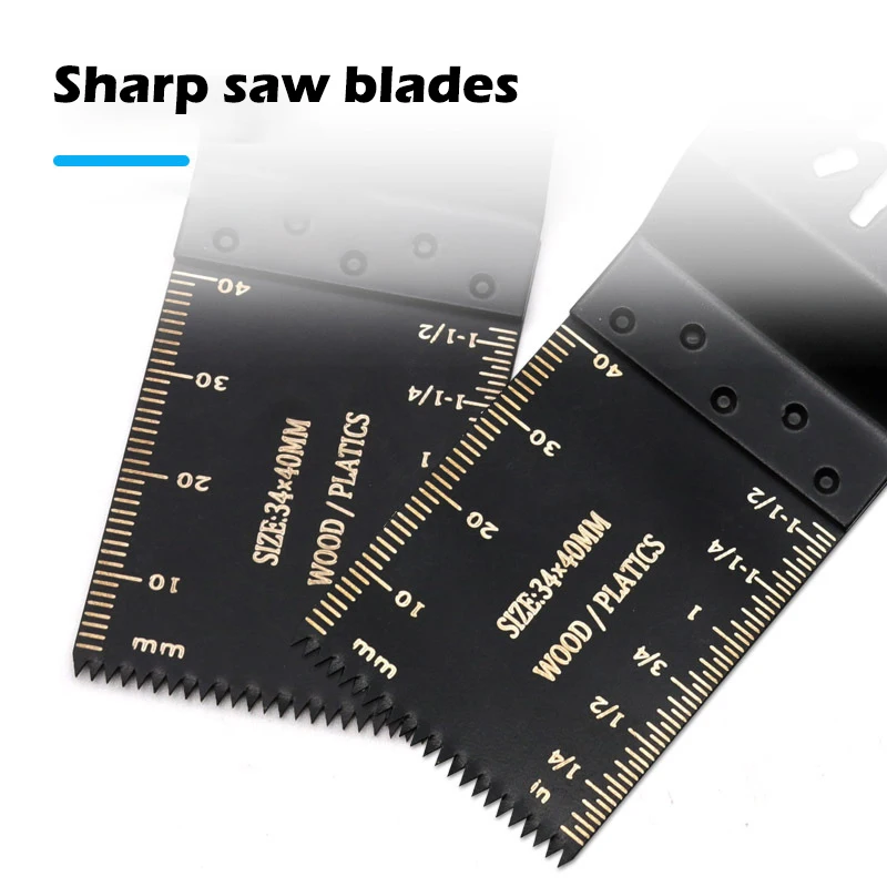 6 PCS Oscillating Saw Blades High Carbon Steel Bi-Metal Multi tool Blades Sharp Wear Resistant Multi Cutter Blade Accessories