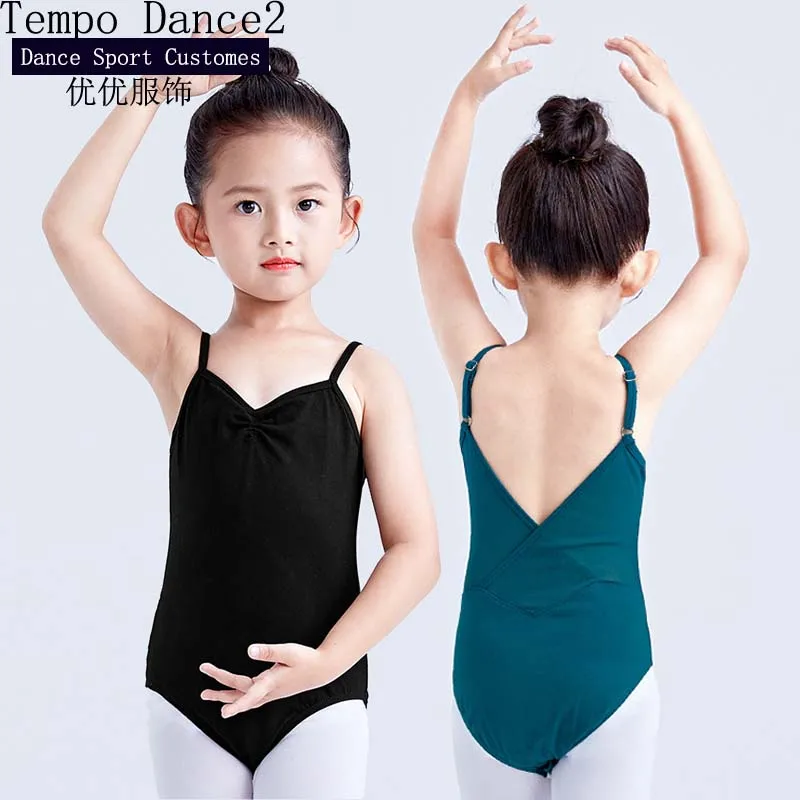 4 Colors Cute Girl Cotton Ballet Leotard for Dance Gymnastics Ballet Toddler Little Girl Ballet Outfit for Girls