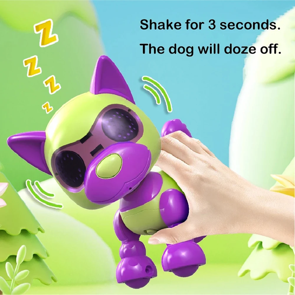 Children Early Education Intelligent Recording Dog Touch Sensing Singing Toys Children's Interactive Toy Robot Dog With Lighting