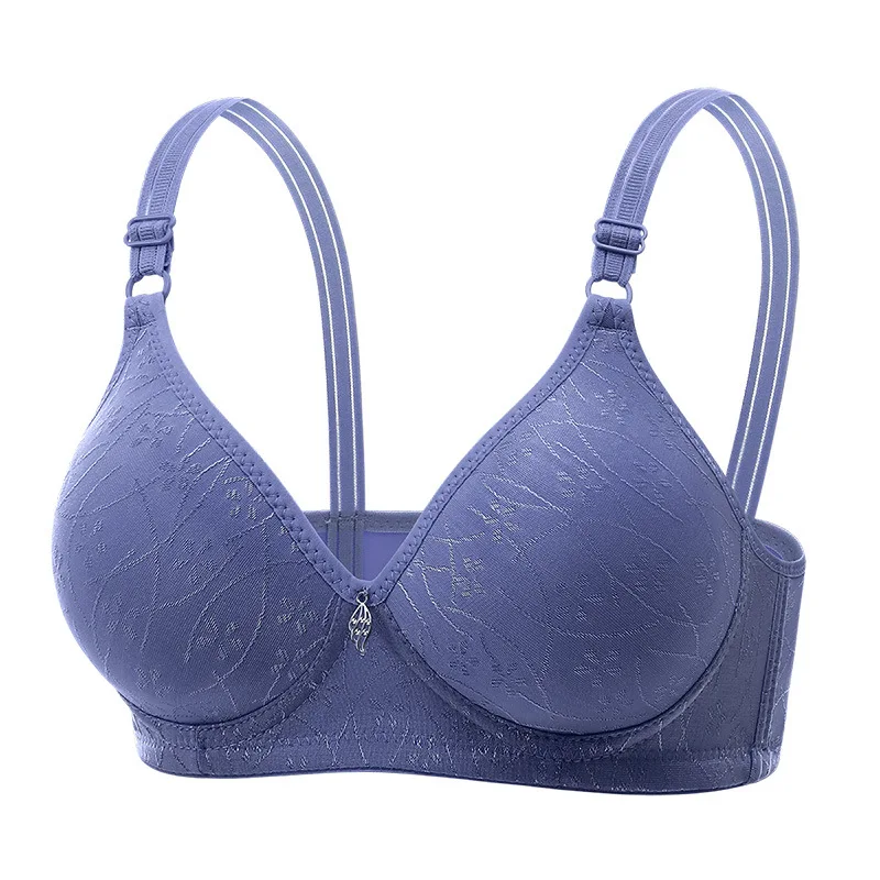 Dünner geformter BH für Damen mit festen Doppel-Schulterträgern, 3/4-Cup, hoher Halt, Minimizer, breite Träger