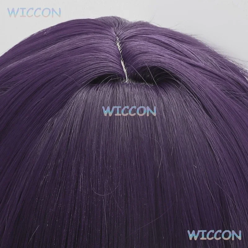CosplayMiyo Saimori Cosplay Wig Anime My Happy Marriage  With Hairpins 80cm Purple Long Woven Hair Women Girls Halloween Party R