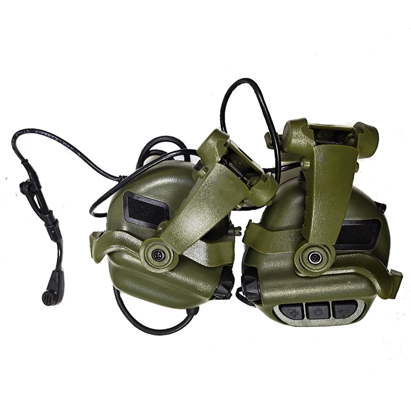 Imagem -02 - Tactical Capacete Militar Headphones Tiro Headphones Proteção Auditiva Ouvido Airsoft Earmor-m32x