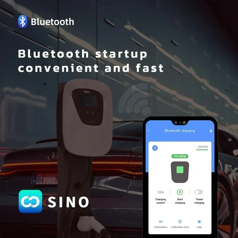 الشركة المصنعة لشاحن EV 32A 7kw 11kw 22kw محطات شحن كهربائية مثبتة على الحائط تدعم OCPP 1.6 JSON/ OCPP 2.0.1