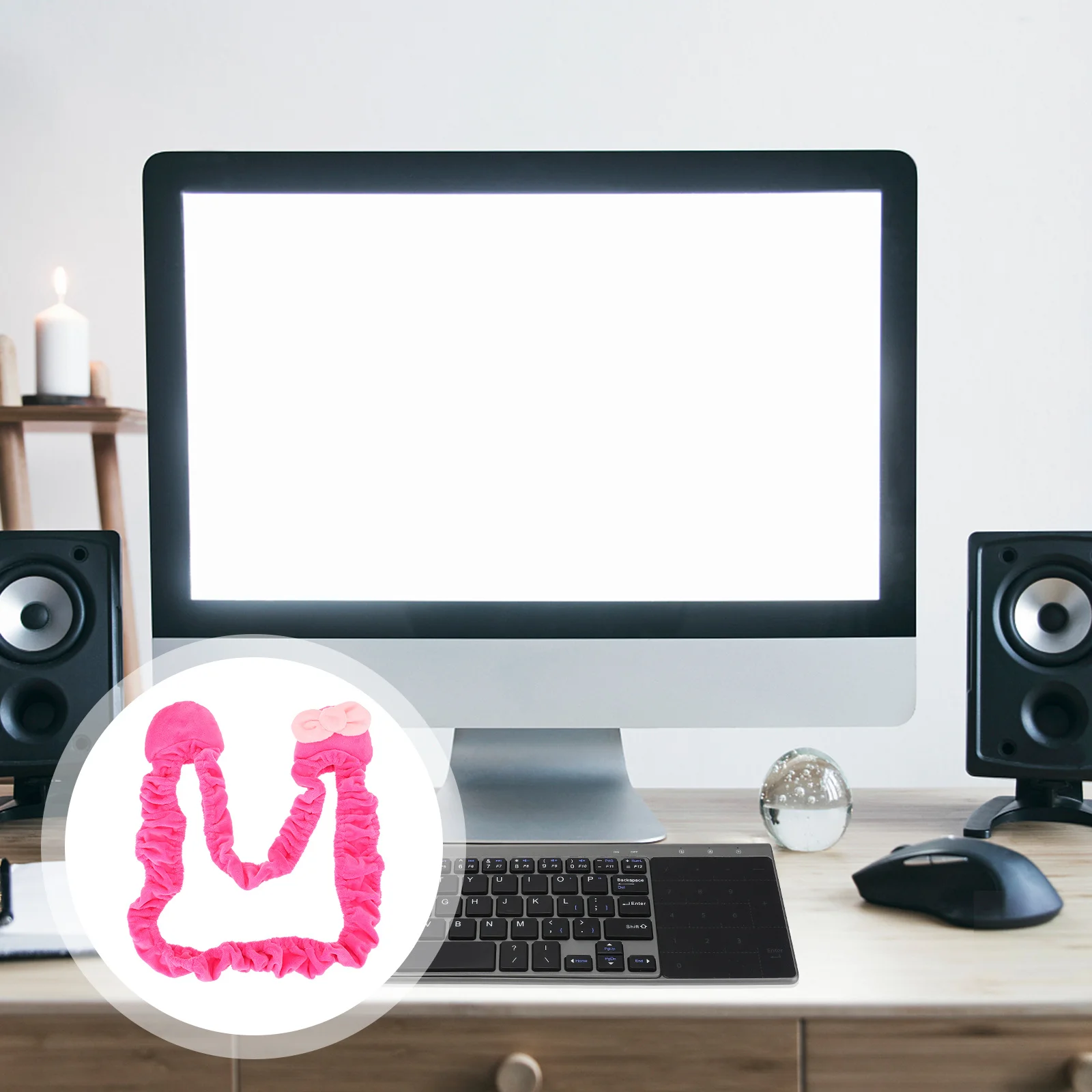 

1pc Elastic Monitor 20-32 Inch Computers Dust-Proof Adorable Monitor Protective Cover For Computer Decoration Cover