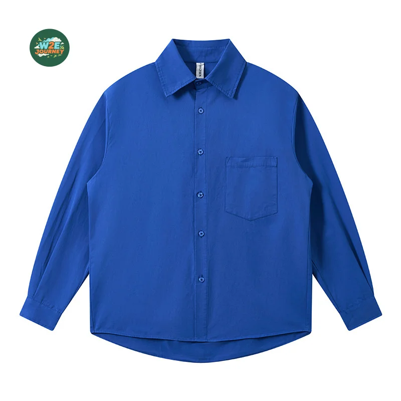 W2EJOURNEY EU US Size Luxury Quality Travel Shirt Autumn Holiday Street Colleague Hiking Camp Business Casual Unisex Shirt