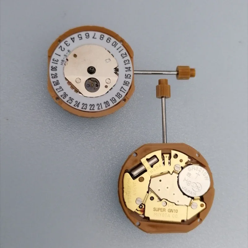 Miyota's new original GN10 movement replaces the 1N12 GN12 three-needle single calendar quartz movement