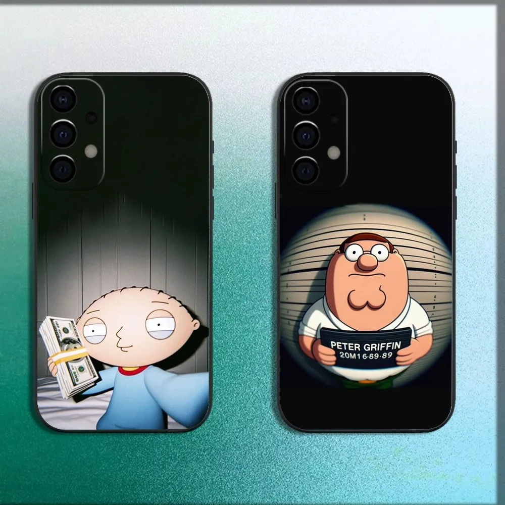 

F-Family Funny Guy Phone Case For Samsung Galaxy A13,A21s,A22,A31,A32,A52,A53,A71,A80,A91 Soft Black Cover