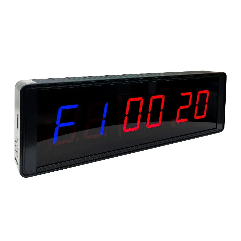 910HOT Remote Control LED Digital Clock Special Electronic Wall Clock for Competition 1.8 Inch 6-digit LED Fitness Timer