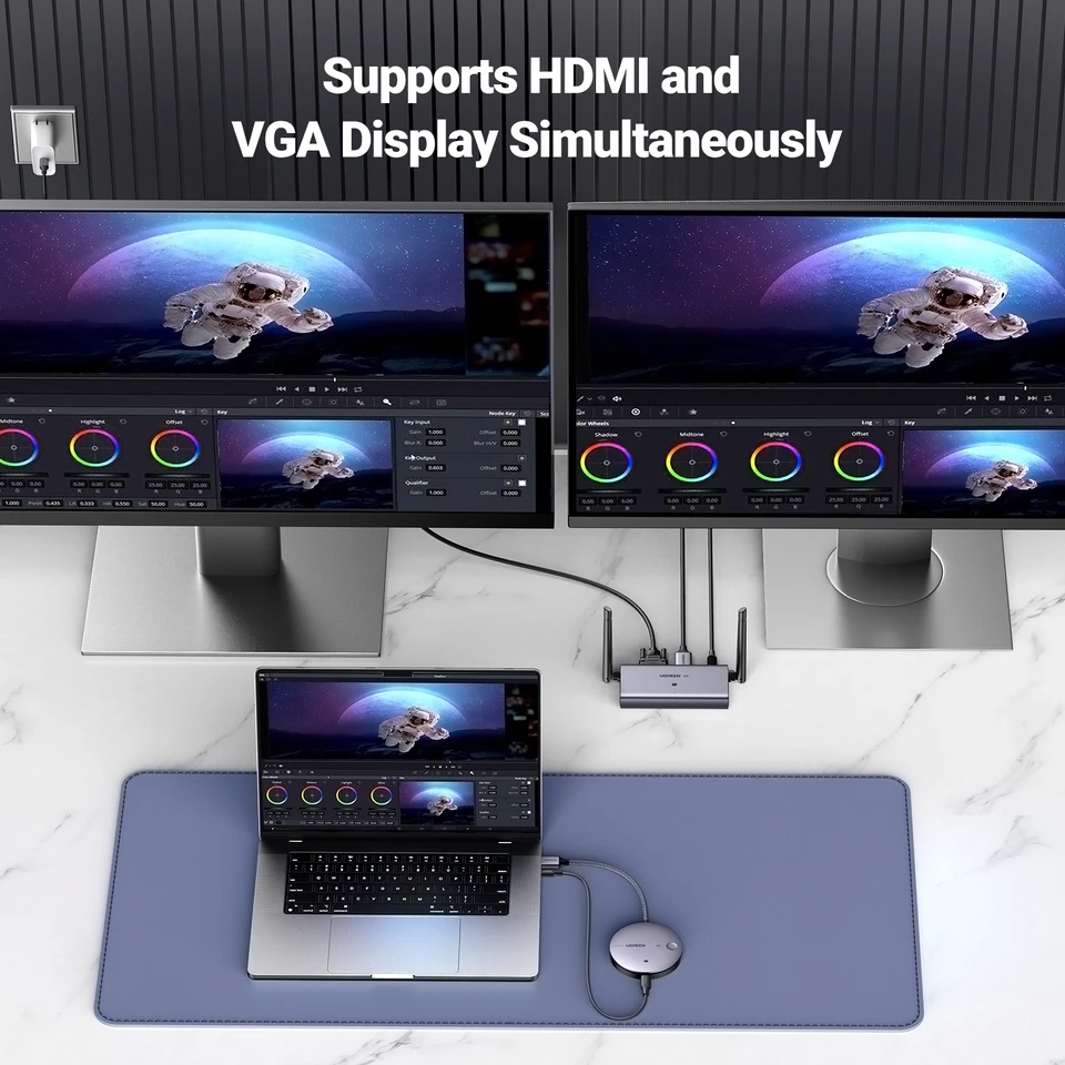 Ugreen-ワイヤレスHDMIエクステンダー,送信機および受信機キット,受信
