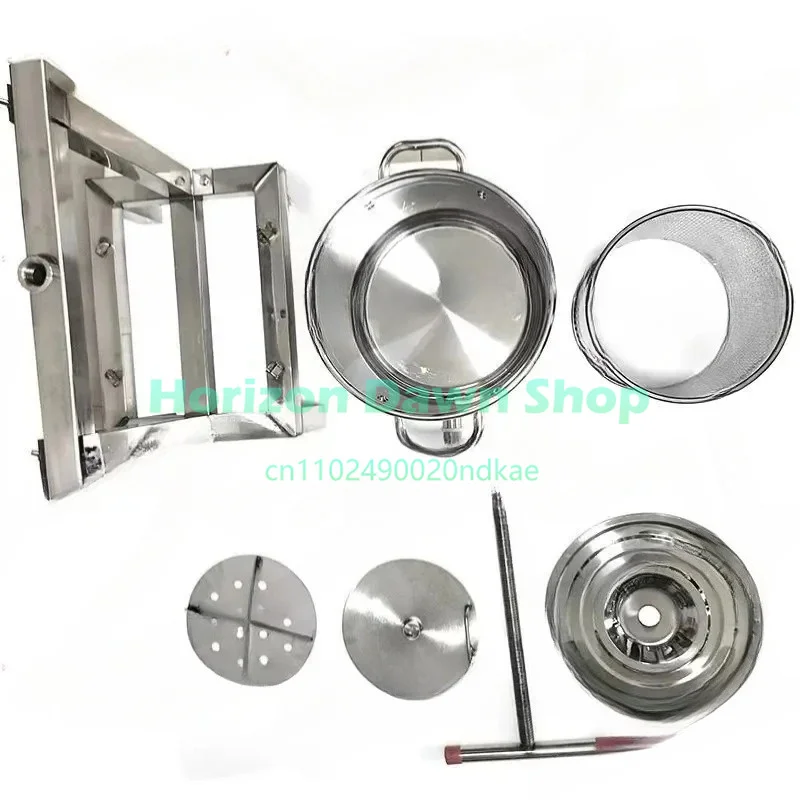 Fully Enclosed Stainless Steel Honey Press Machine Small Beeswax Honey Squeezer Wild Honey Juice Pressing Equipment