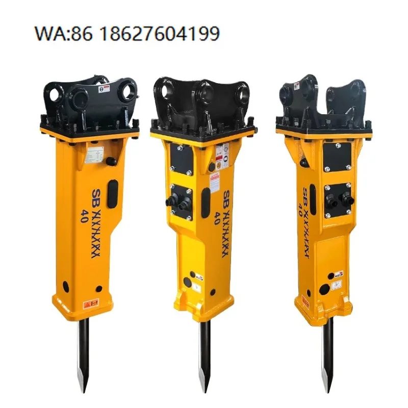 

SB40 Hydraulic Rock Breaker Hammer Silenced Demolition Crusher Excavator Construction Mining Industries Featuring Core Chisel