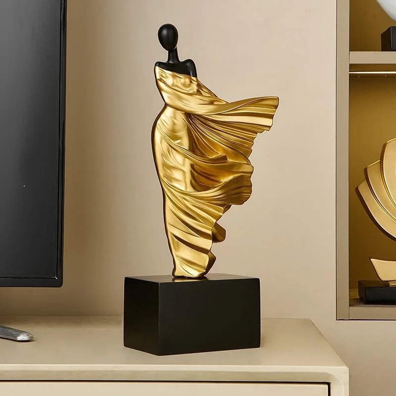 PYH light luxury high-end character art ornament sculpture spring breeze phantom study entrance wine cabinet