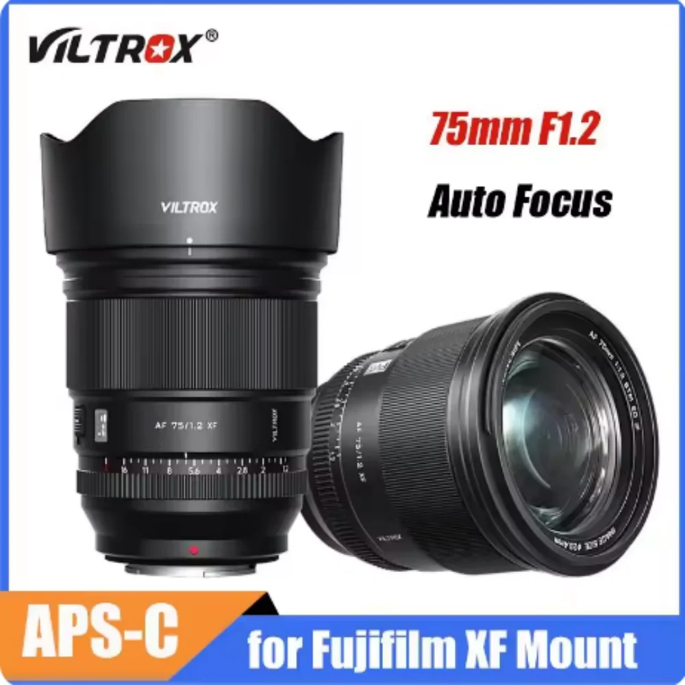 Viltrox 75mm F1.2 Pro lentes de cámaras APS-C lente de enfoque automático para cámaras Sony E Nikon Z Fujifilm X Mount sin espejo
