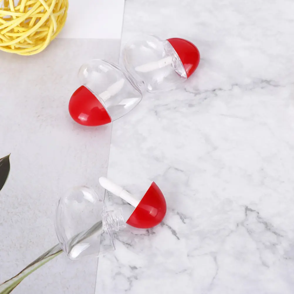 5 flaconi vuoti per lucidalabbra, portatili, adatti per i viaggi, tubi in plastica riutilizzabili per dispenser di rossetto, staccabili