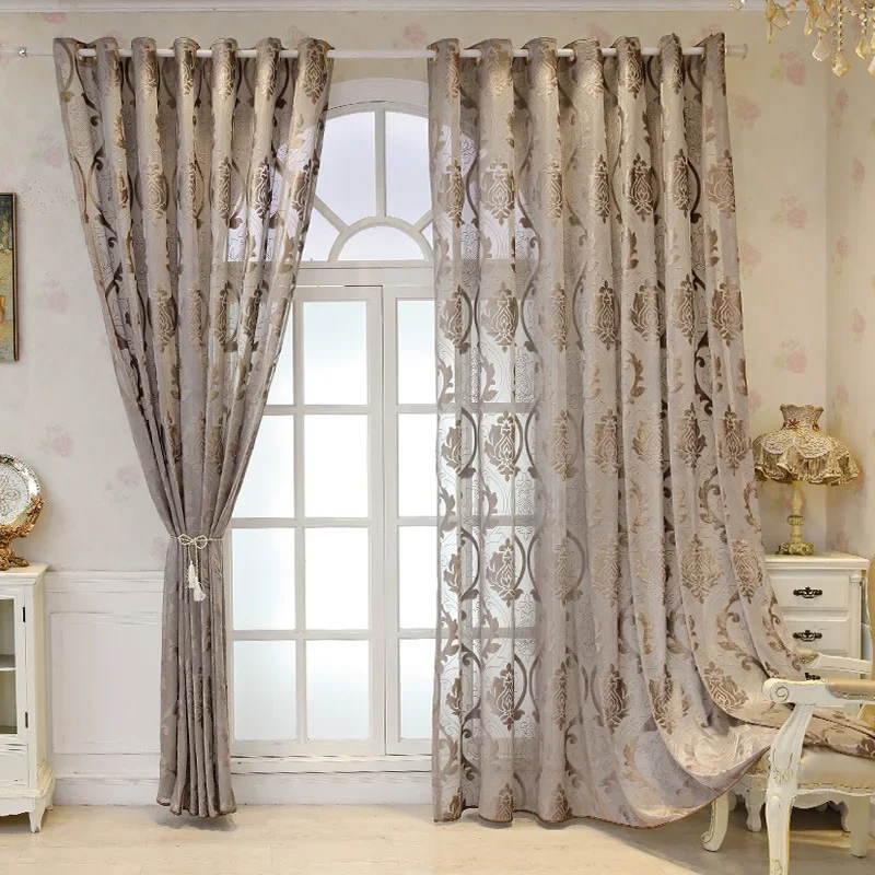 European Luxury Sheer Curtain Room Curtains for Living Room Bedroom Dining Custom Relief Tulle Door Window Customize