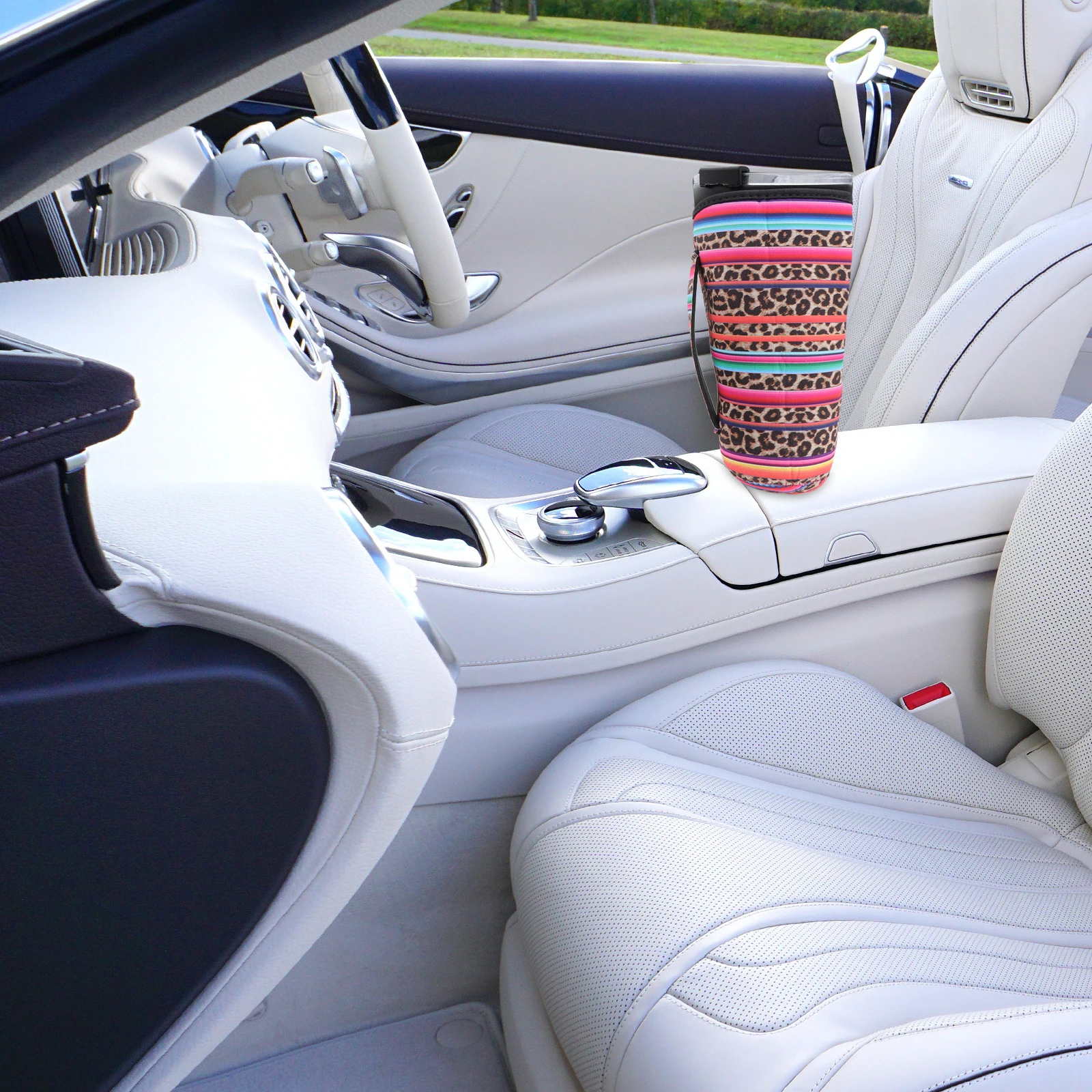 

4pcs Portable Thermal Cup Sleeves Lightweight Bottle Covers For Cars Insulated Tumbler Protective Covers Simple Design