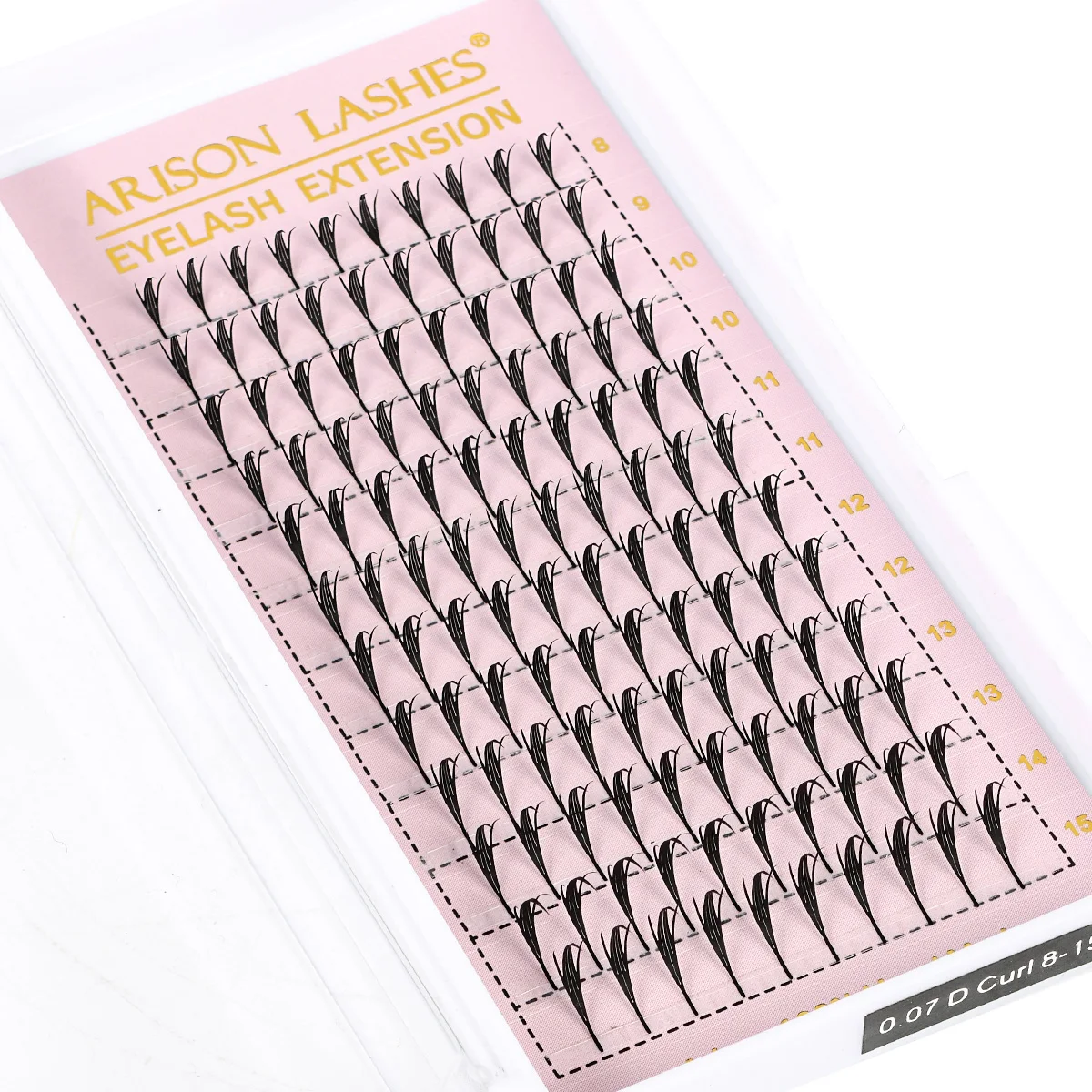 ARISON Comic Spire Lashes Automatic Flowering Individual Volume Eyelashes Extensions Customized Premade Fan False Lash For DIY