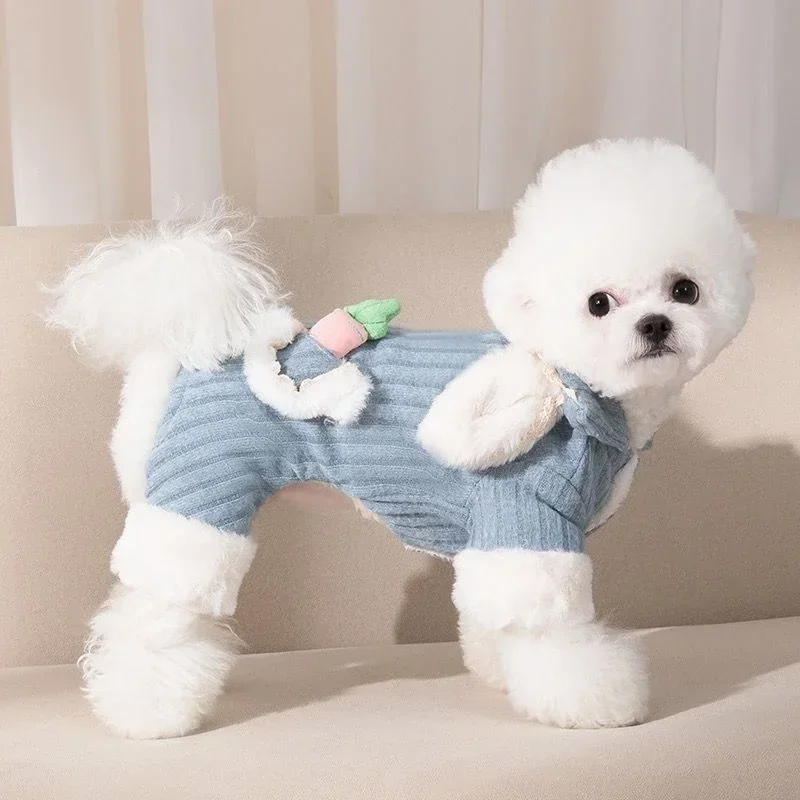 Dog Costume Pet Clothes Puppy Apparel Small Dog Clothing Jumpsuit Warm Outfit Garment Yorkie Pomeranian Maltese Poodle Dog Coat