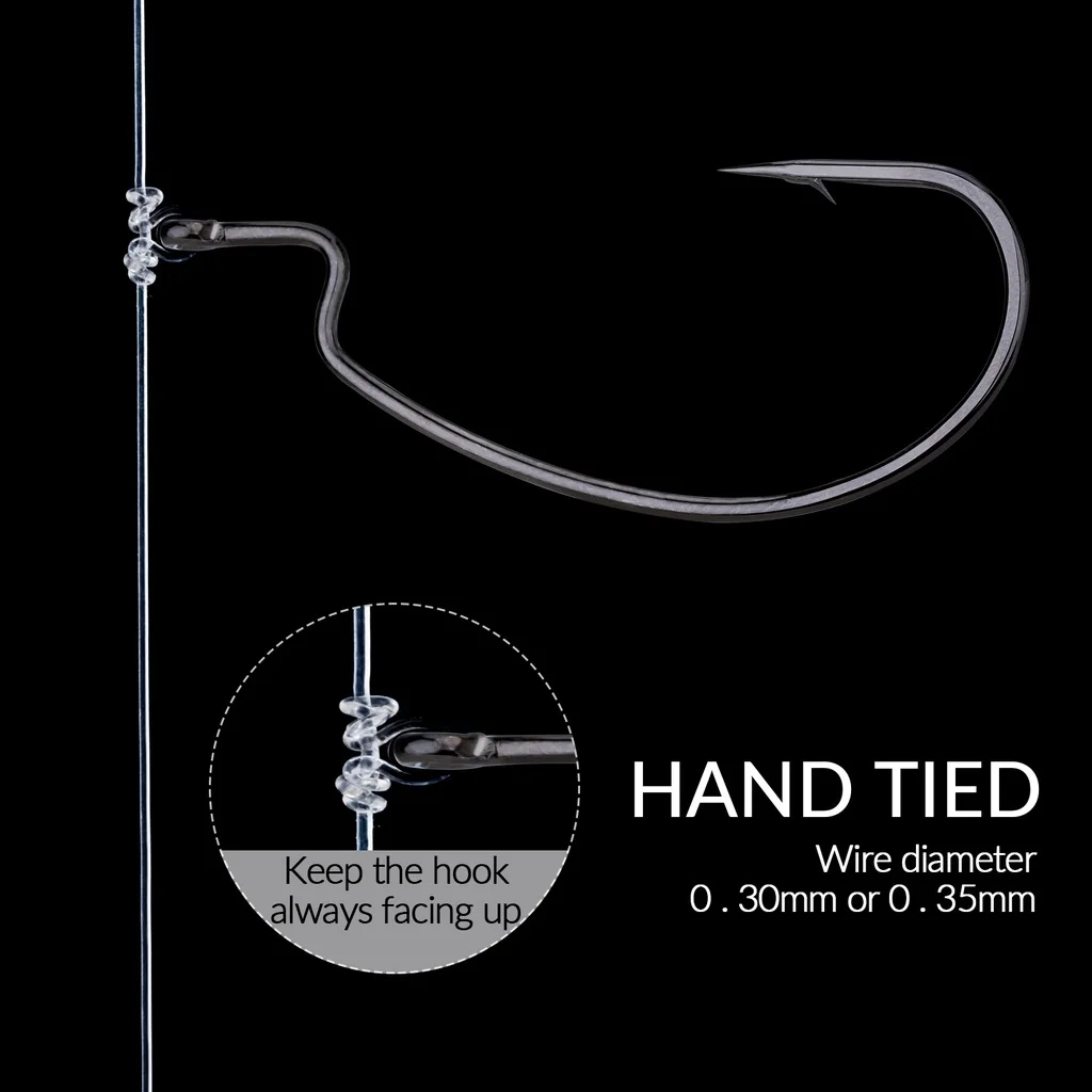 5pcs Drop Shot Rig with Offset Hook 1/0 3/0  Fishing Hook Fishing Sinker/weight  Fishing Bead Fishing Line Rig Kit