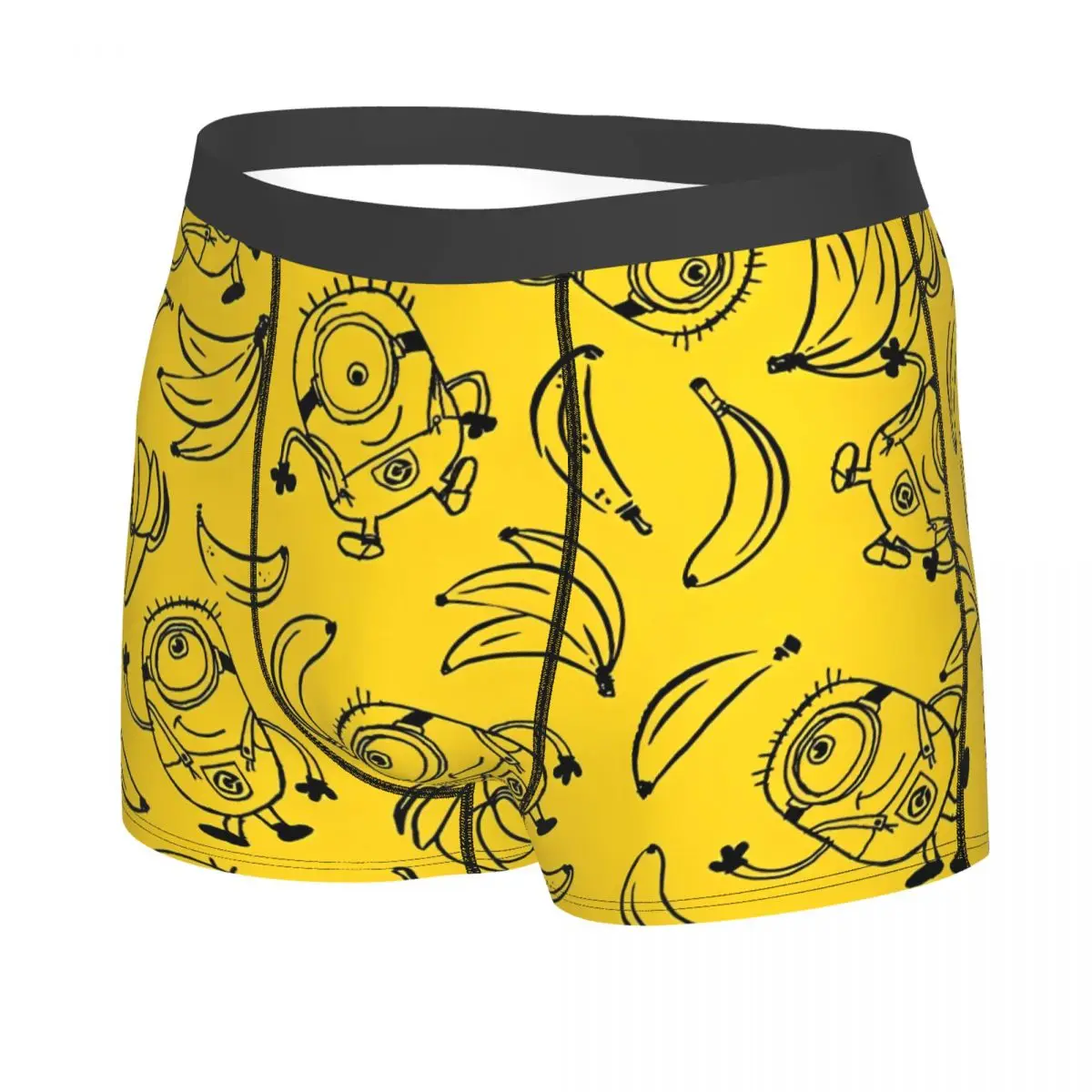 Personalizzato M-Miniones modello divertente boxer pantaloncini da uomo simpatico cartone animato film slip intimo novità mutande