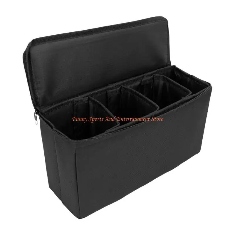 

C4DE Trading Card Storage Bag Game Card Collectors Card Storage Case with 3 Dividers