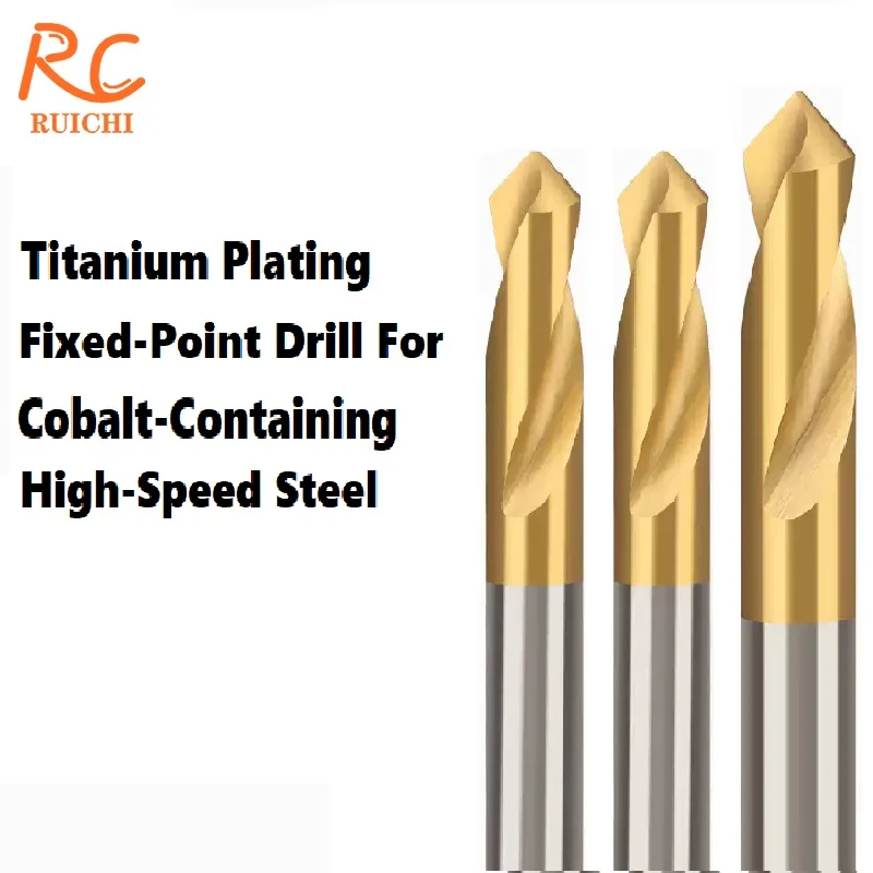 Cobalt-Bearing High-Speed Bai Gang Titanium Plating Fixed-Point Drill Centering Drill Positioning Bit 90 Degrees
