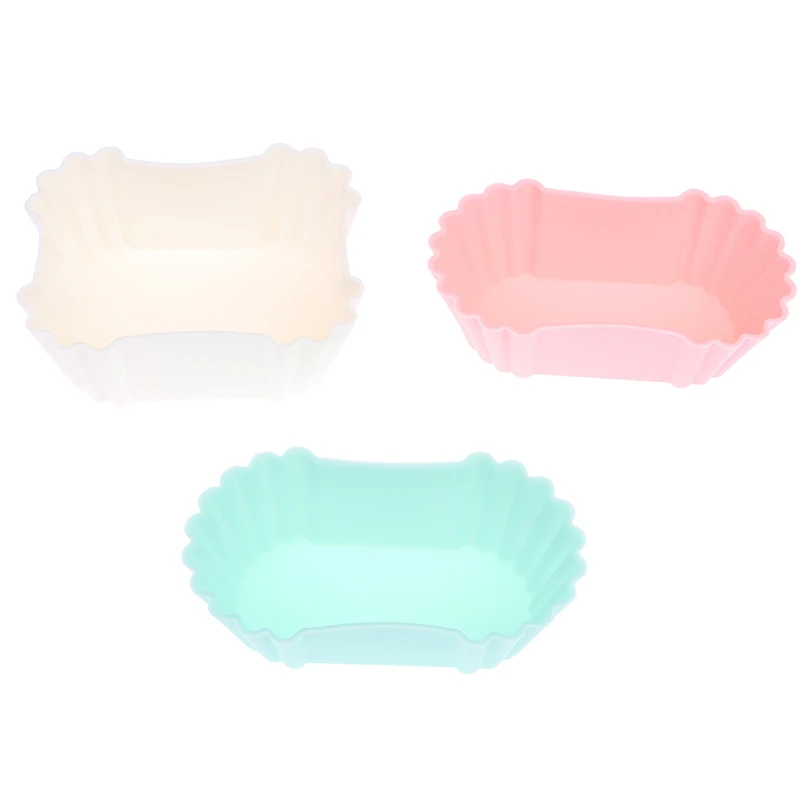 C 3Pcs Bento Divider Cup Liner Lunch Box Soft Food Silicone Easy Clean Onigiri Accessories Reusable Sushi Storage