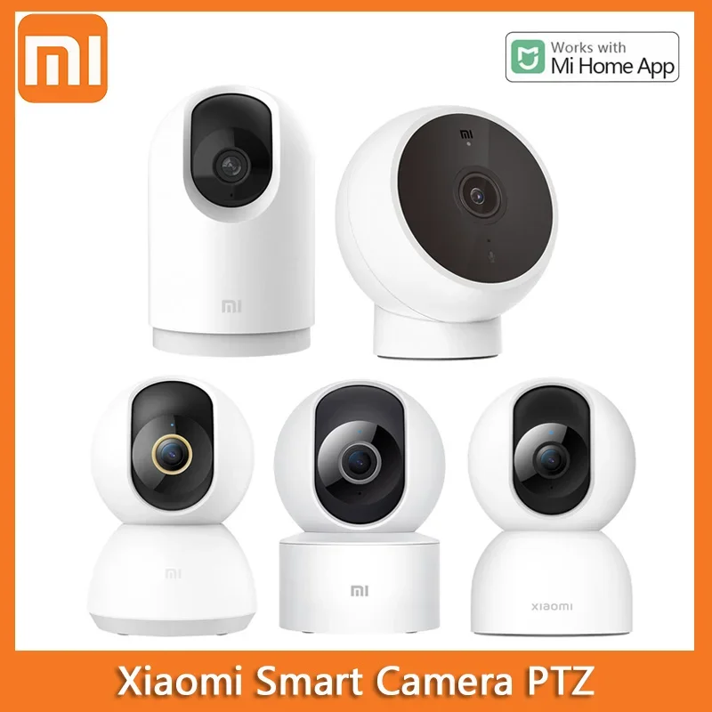 Xiaomi Smart IP Camera 2 PTZ Version 2.5K 1440P Full Color Night Vision Home Security AI Face Recognition Work with Mi Home App