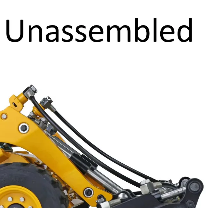 

Hydraulic RC Loader LESU 1/14 Metal Aoue-LT5H Wheeled Skid-Steer Car DIY Model Sound Toys Boys Gifts Wheel Loader THZH1194-SMT4