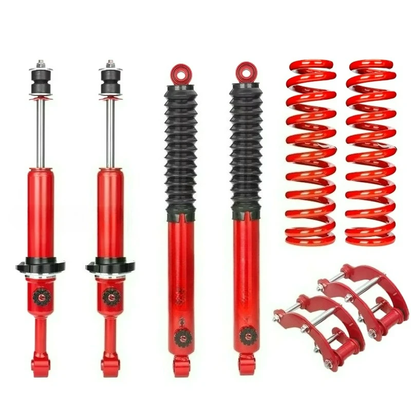New 2 Inch Lift Kits for TOYOTA Hilux Vigo Nitrogen Gas Charged Adjustable Shock Absorbers and Coil Springs