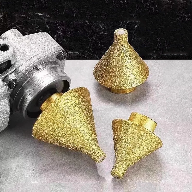 M10 M14 diamond chamfer core drill bit Enlarged Hole Beveling Grinding tool 38/50mm for Granite Marble Tiles stone cutting Carve