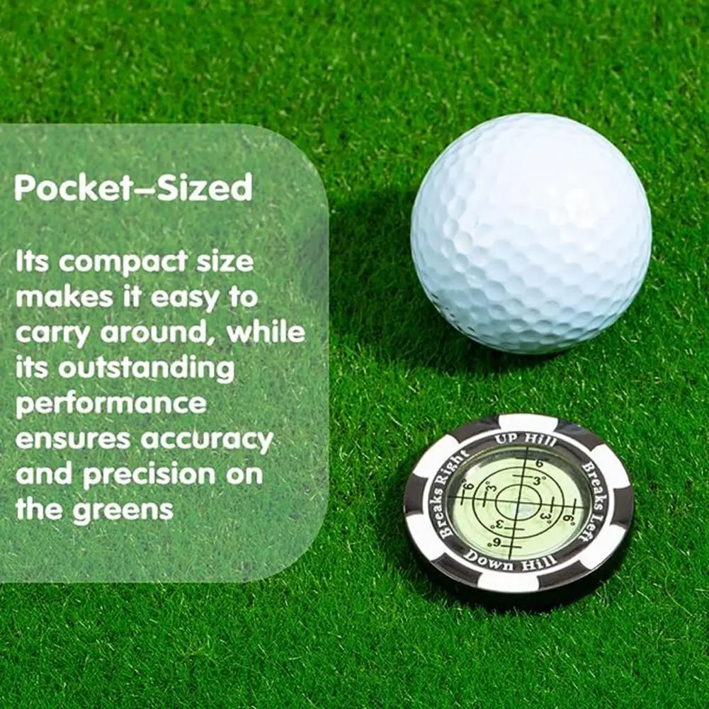 Magnetic Golf Green Reader High-Precision Compact Size Lightweight Portable Bubble Level Golf Putting Green Reading Aid