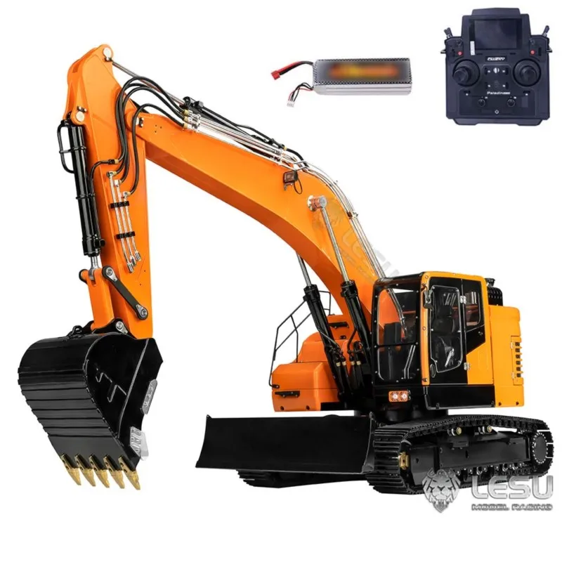LESU Metalen 1/14 RC Hydraulische Graafmachine ET26B 2 Gieken Radio Controller Geschilderd Afgewerkt Graafmachines Model Speelgoed Voor Aduit