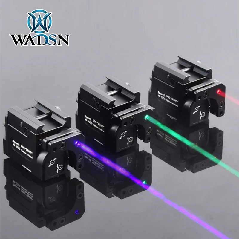 WADSN Perst-1 Metal Mini Green Blue Laser Indicator Red Dot Sight pointer NO IR pistol Zeroing Auxiliary Aiming Hunting Rifle