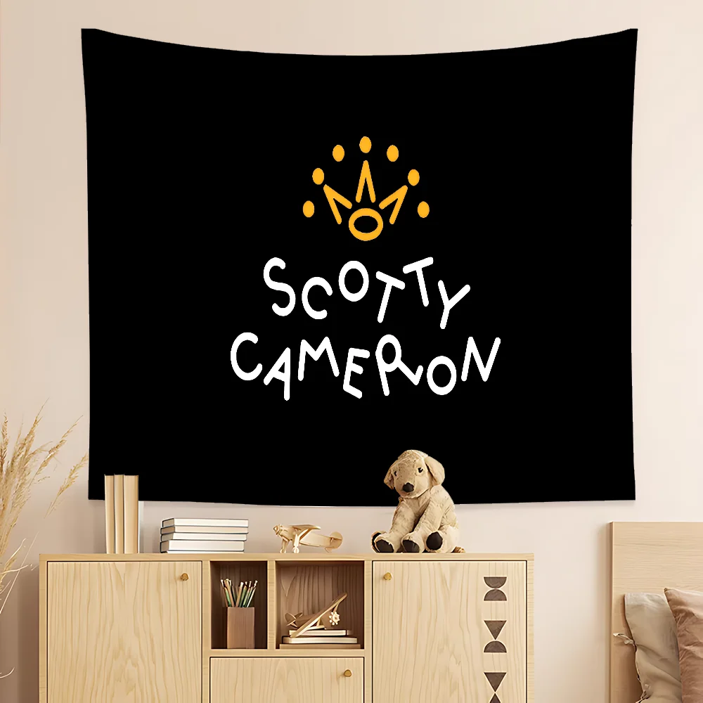 

S-Scotty C-Cameron Sign Anmie Reusable Backdrop Cloth Animal Printed Background Cloth For Kids Birthday Party Decoration
