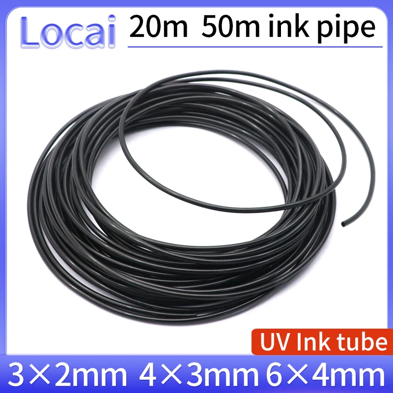 20m/50m 50 Meter Inkjet printer ink tube single lines UV ink tube eos solvent printer ink hose pipe For Epson XP600 head pipe