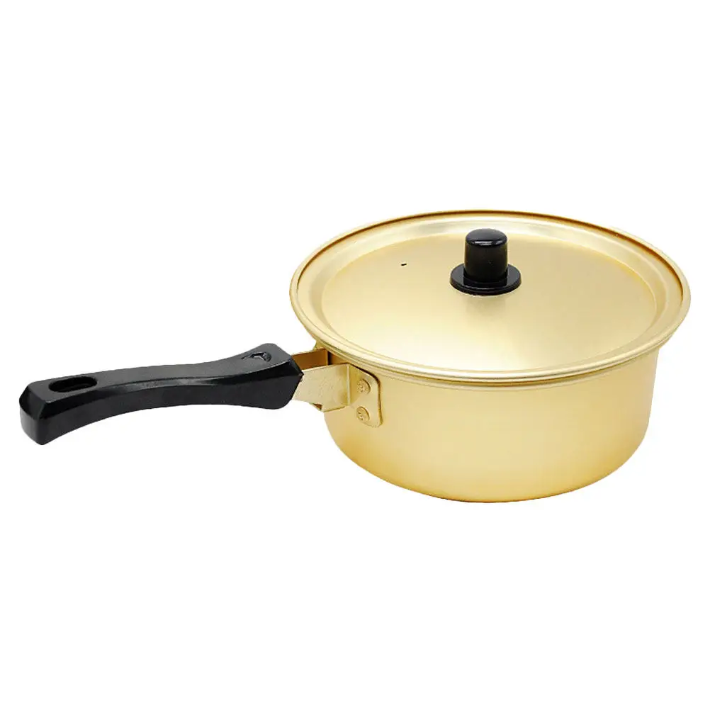 

Soup Pot with Lid Household Cooking Pot Aluminum and Plastic Material Non-Stick Easy Clean Kitchen Stockpot for Ramen Stew Soup