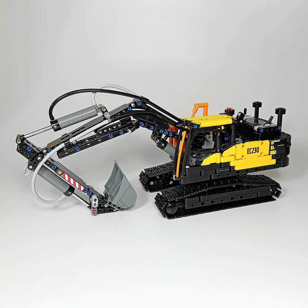 New MOC-194449 Mini Excavator Manual Edition EC230 Splicing Building Block Model 820PCS Adult Collection Kids Toy Birthday Gift