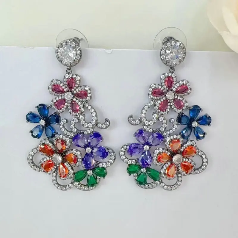 

Bilincolor Fashion Vintage Flower Earring for Women