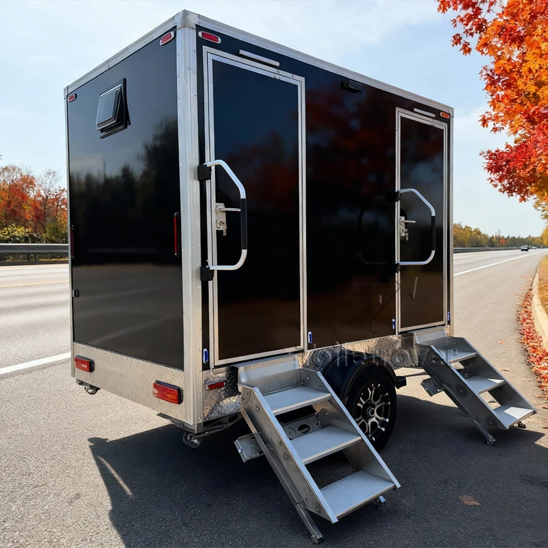 

High Quality Portable Toilet Trailer Luxury Restroom Trailer Outdoor Mobile Travel Trailers Campers with Bathroom