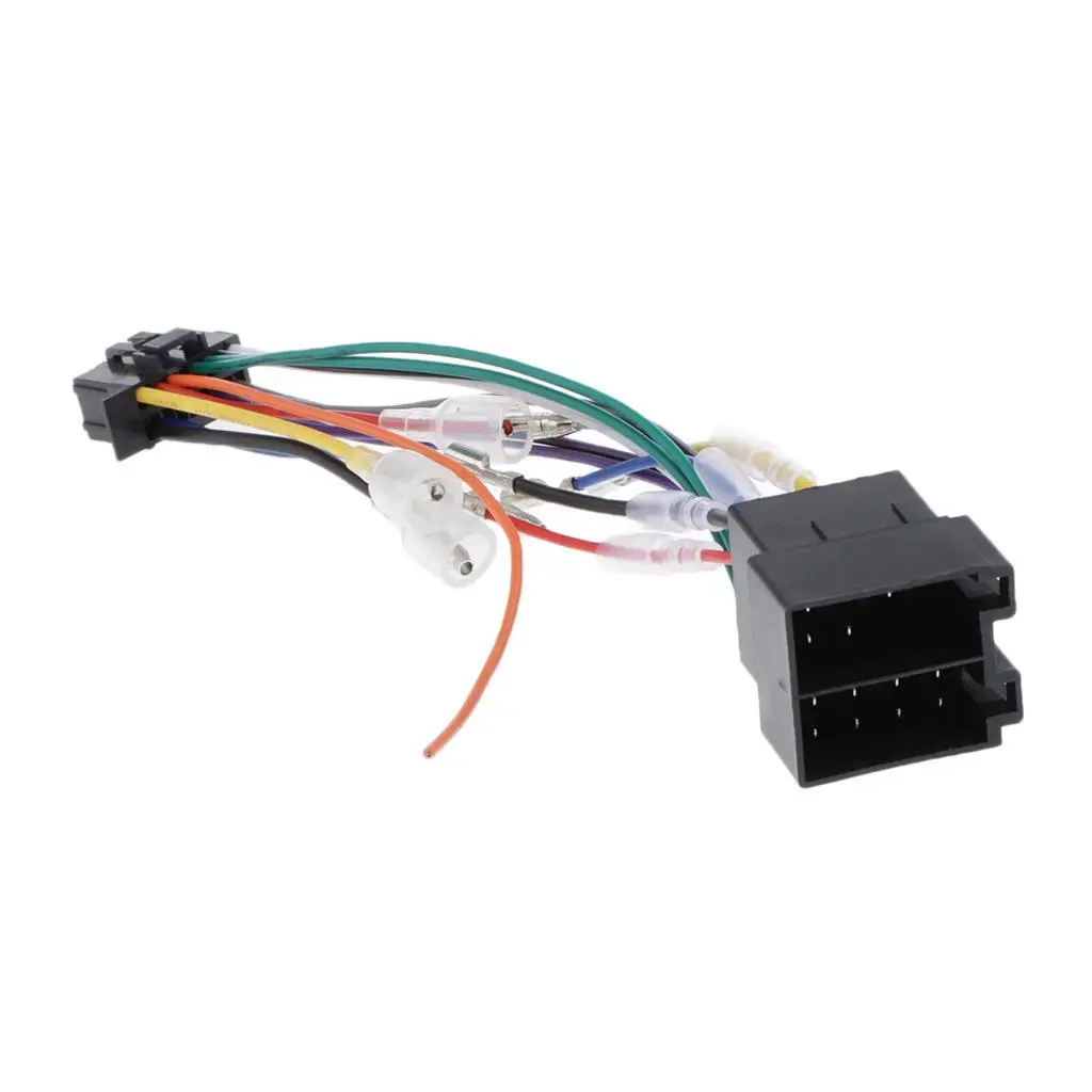 

5V Car DVD 16Pin Radio ISO Lead Harness Wire Plug Connector Adaptor Sockets