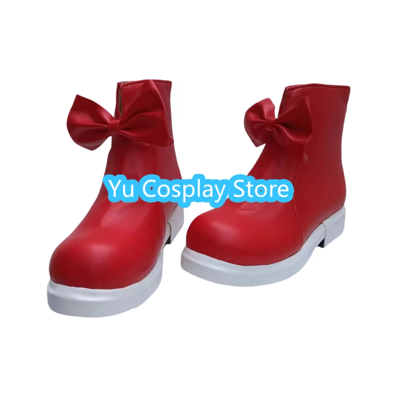 ゆうコスプレストア 東方Project 藤原無双 コスプレ靴 アニメコスプレ靴 ブーツ ハロウィンコスチューム小道具