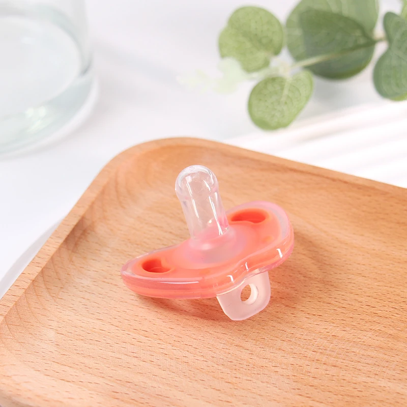 1 Pcs Baby Pacifier For Daily Round Head Design Breathable Design Multicolor Apple Shape Baby Reborn Silicone Baby Accessories