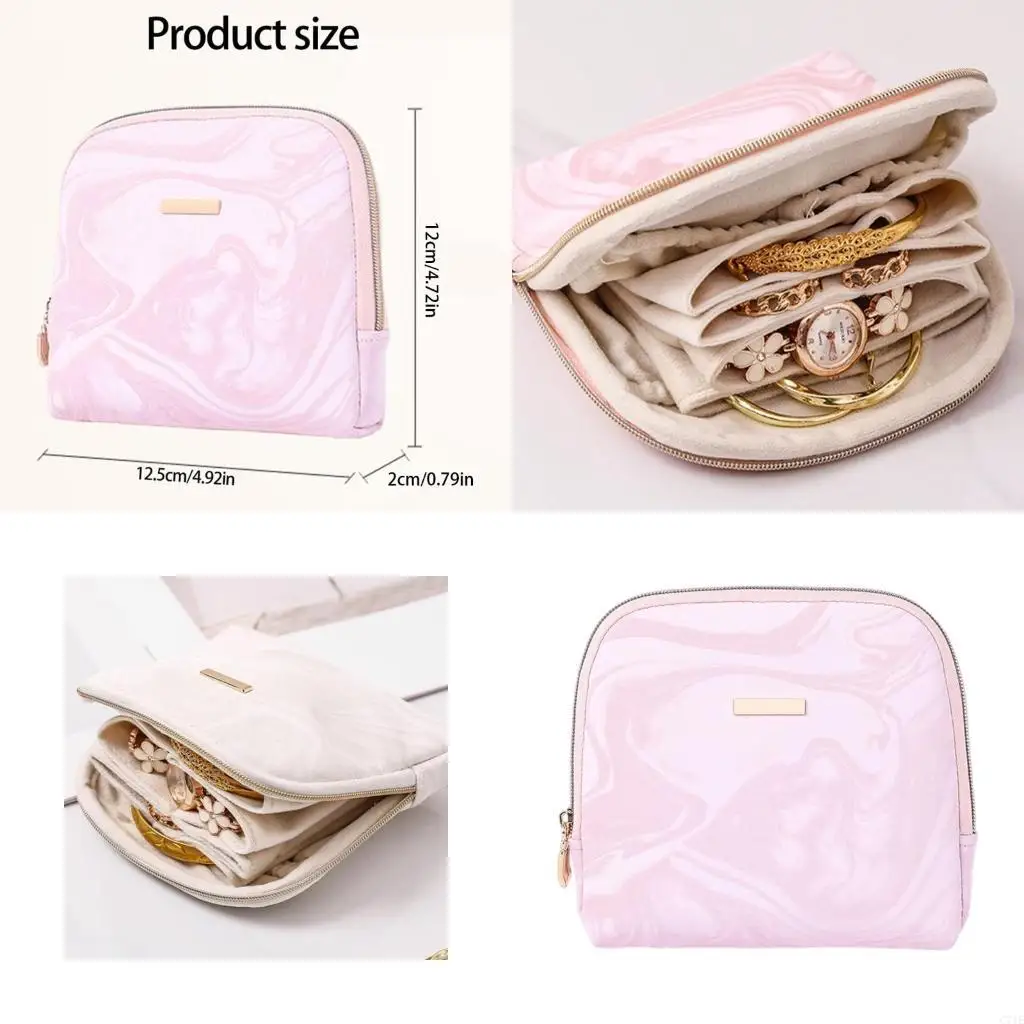 

Chinese Leather Jewelry Travel Organiser Compact Multi Compartment Storage