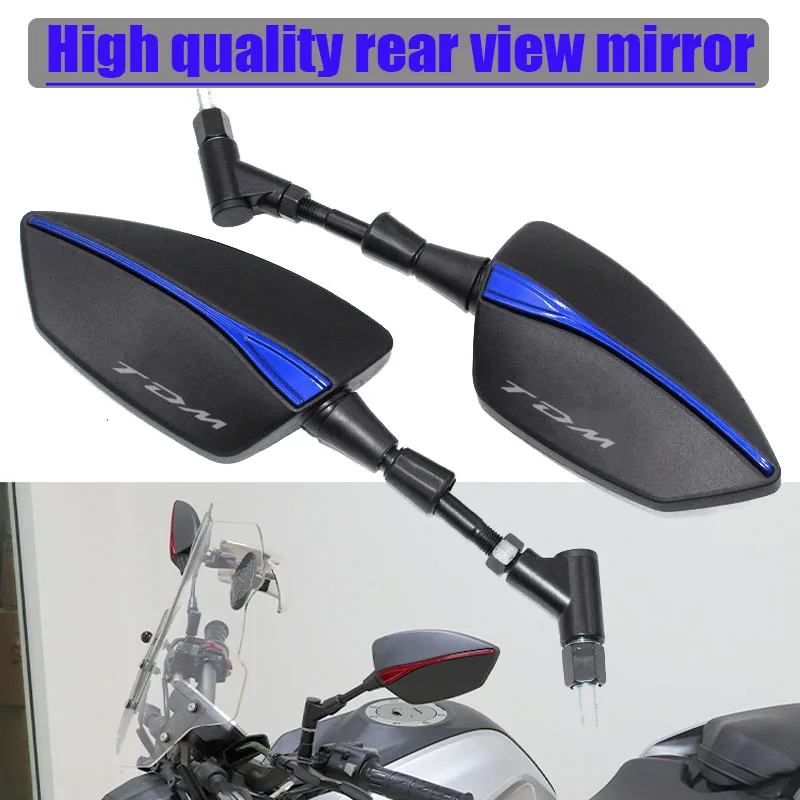 For YAMAHA TDM850 TDM900 TDM 850/900 The New High Quality Universal Motorcycle Mirror Rearview Rearview Mirror With LOGO TDM